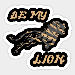 Be My Lion Sticker